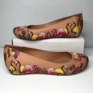 MELISSA Ballerina Slip On Shoes Ultragirl Flamingo